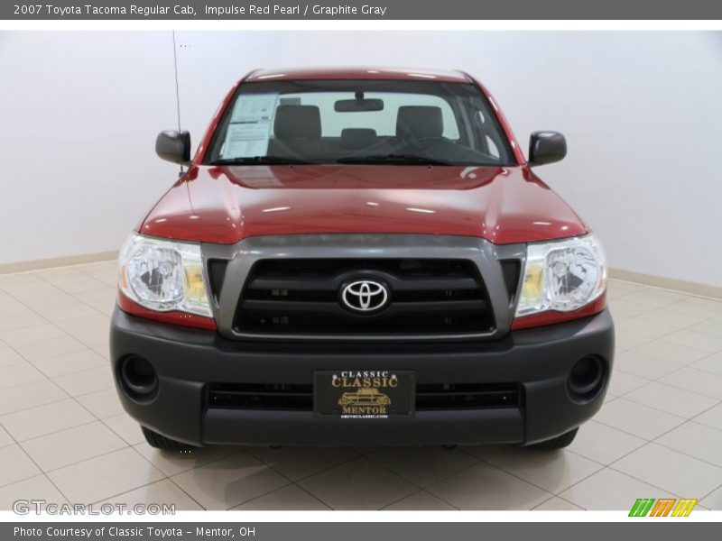 Impulse Red Pearl / Graphite Gray 2007 Toyota Tacoma Regular Cab