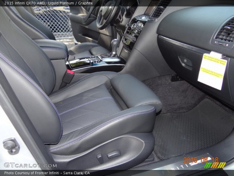 Liquid Platinum / Graphite 2015 Infiniti QX70 AWD