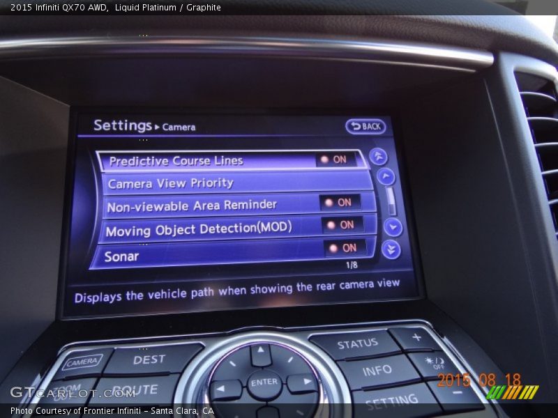 Liquid Platinum / Graphite 2015 Infiniti QX70 AWD