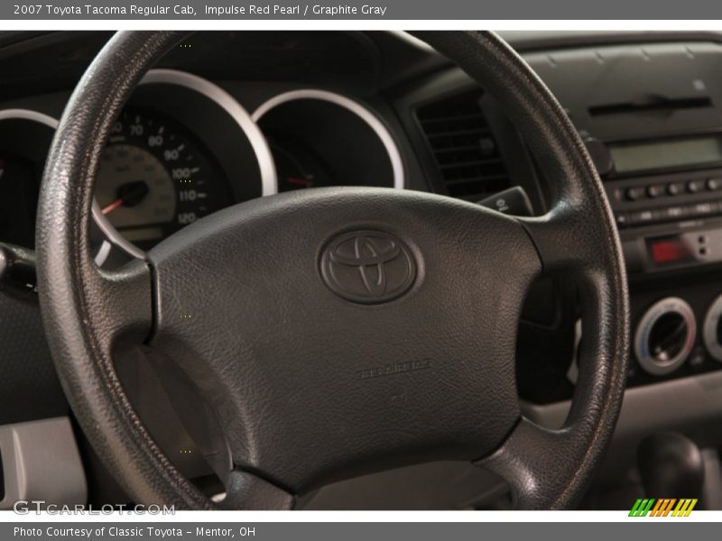 Impulse Red Pearl / Graphite Gray 2007 Toyota Tacoma Regular Cab
