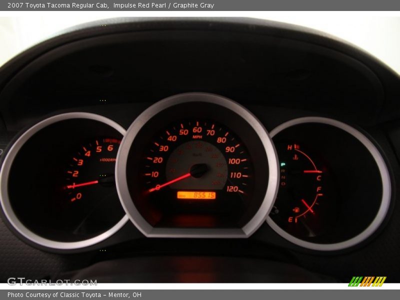 Impulse Red Pearl / Graphite Gray 2007 Toyota Tacoma Regular Cab