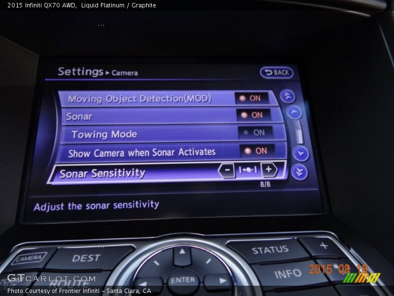 Liquid Platinum / Graphite 2015 Infiniti QX70 AWD