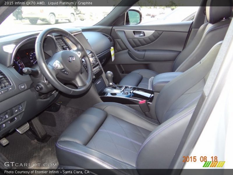 Liquid Platinum / Graphite 2015 Infiniti QX70 AWD