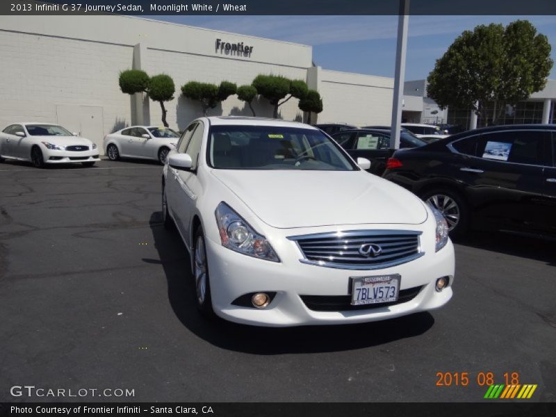 Moonlight White / Wheat 2013 Infiniti G 37 Journey Sedan