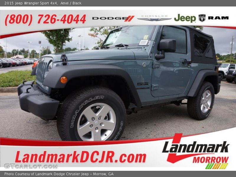 Anvil / Black 2015 Jeep Wrangler Sport 4x4