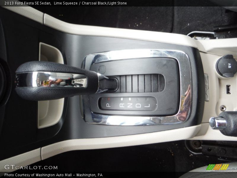 Lime Squeeze / Charcoal Black/Light Stone 2013 Ford Fiesta SE Sedan