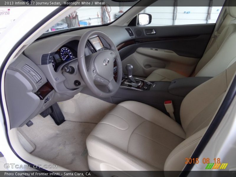 Moonlight White / Wheat 2013 Infiniti G 37 Journey Sedan