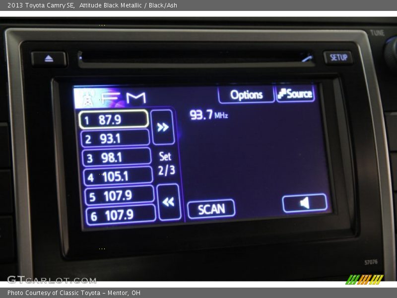 Attitude Black Metallic / Black/Ash 2013 Toyota Camry SE