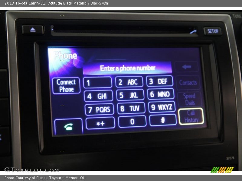 Attitude Black Metallic / Black/Ash 2013 Toyota Camry SE