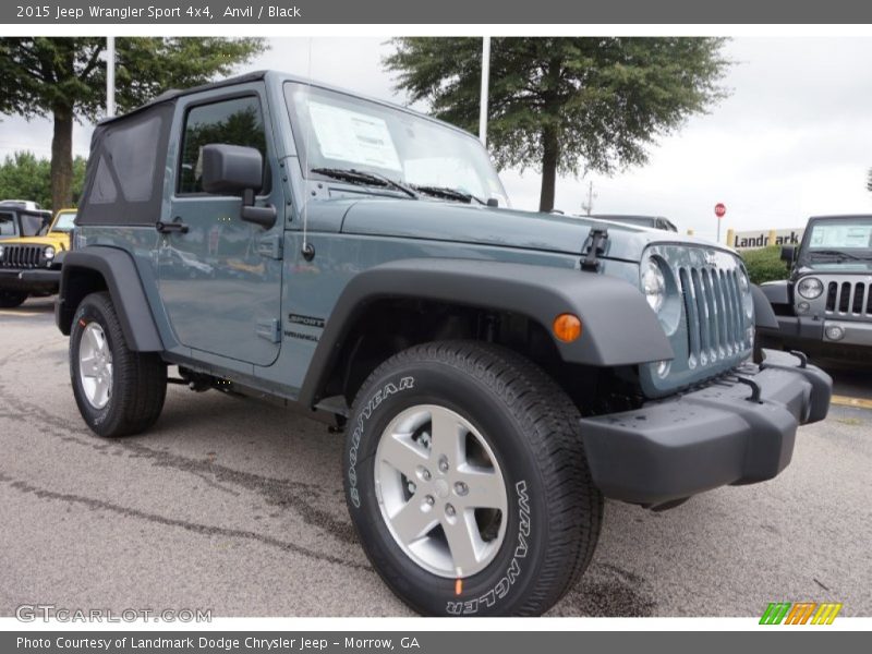 Anvil / Black 2015 Jeep Wrangler Sport 4x4