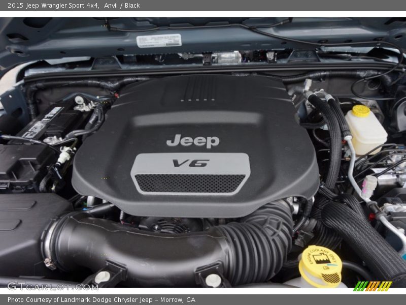 Anvil / Black 2015 Jeep Wrangler Sport 4x4