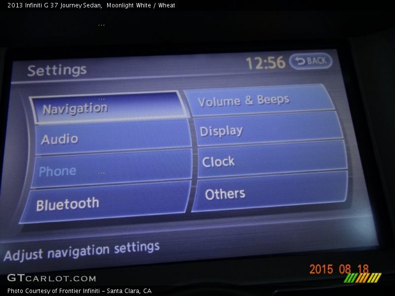 Moonlight White / Wheat 2013 Infiniti G 37 Journey Sedan