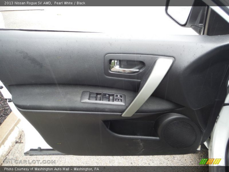 Pearl White / Black 2013 Nissan Rogue SV AWD