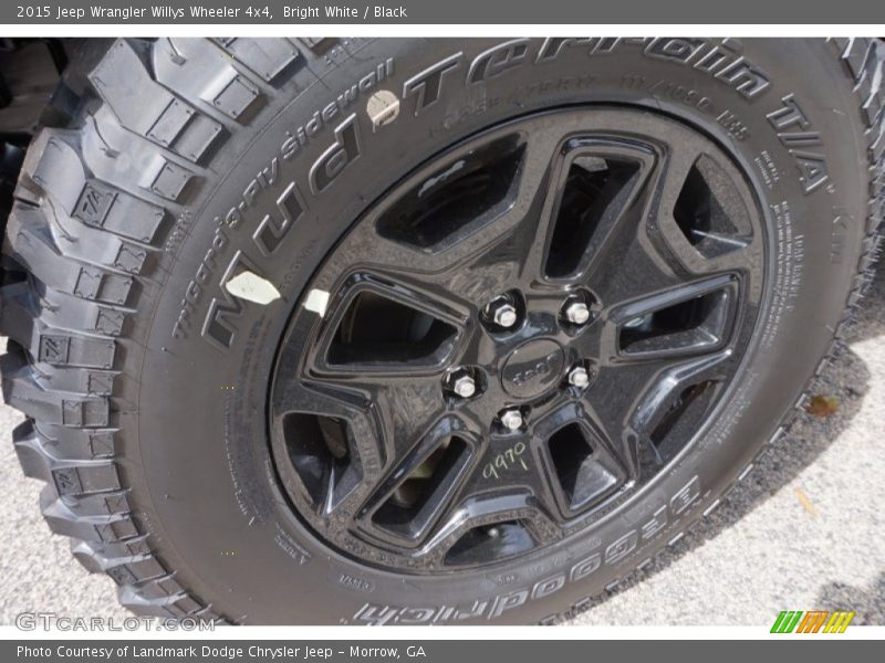 Bright White / Black 2015 Jeep Wrangler Willys Wheeler 4x4