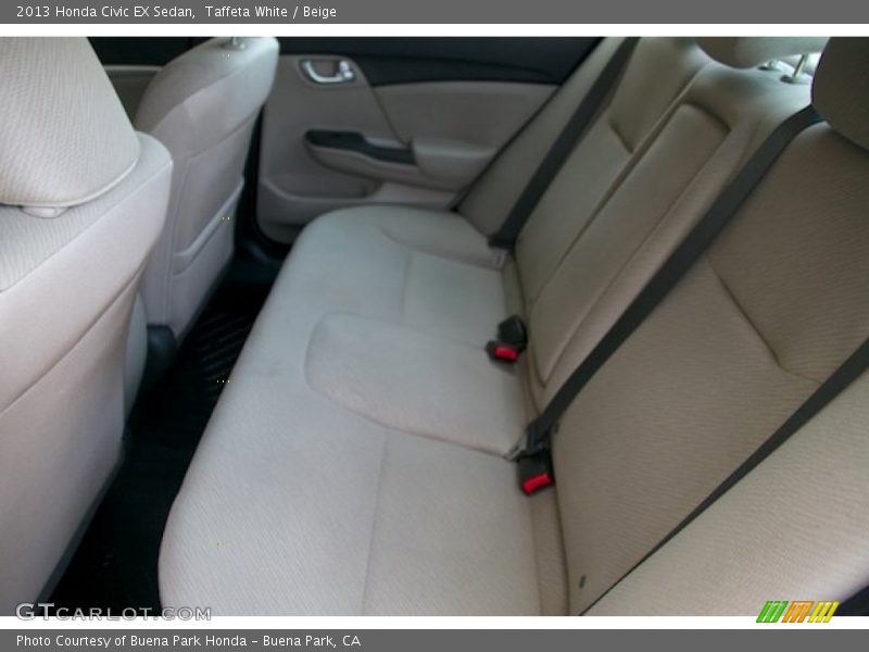 Taffeta White / Beige 2013 Honda Civic EX Sedan