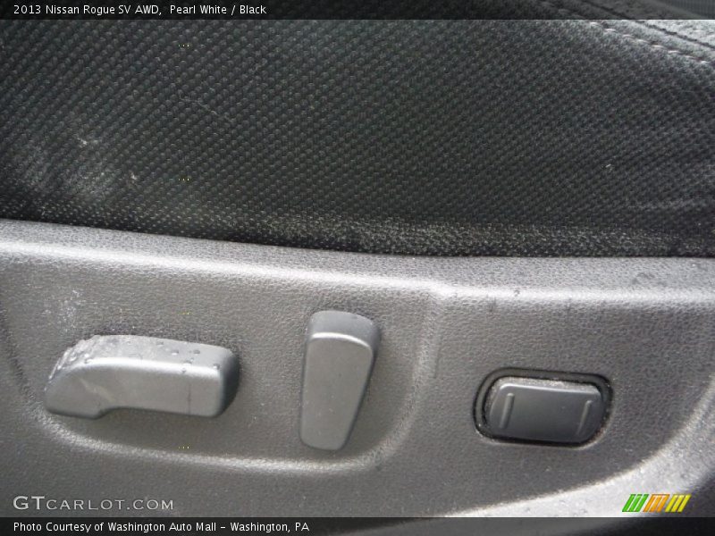 Pearl White / Black 2013 Nissan Rogue SV AWD