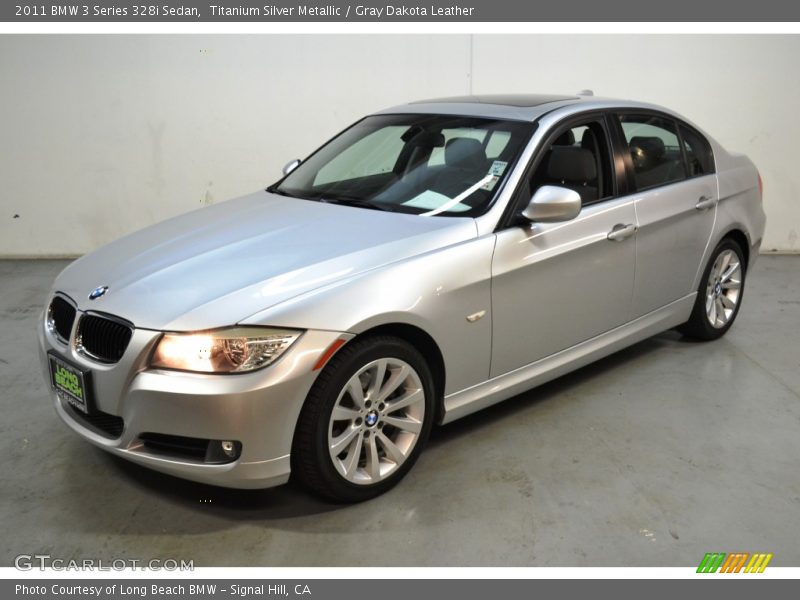 Titanium Silver Metallic / Gray Dakota Leather 2011 BMW 3 Series 328i Sedan