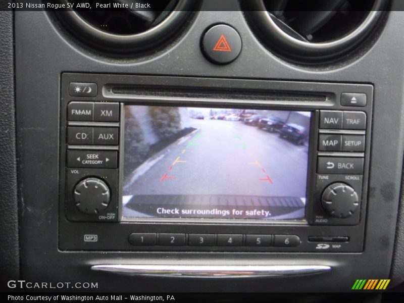 Pearl White / Black 2013 Nissan Rogue SV AWD