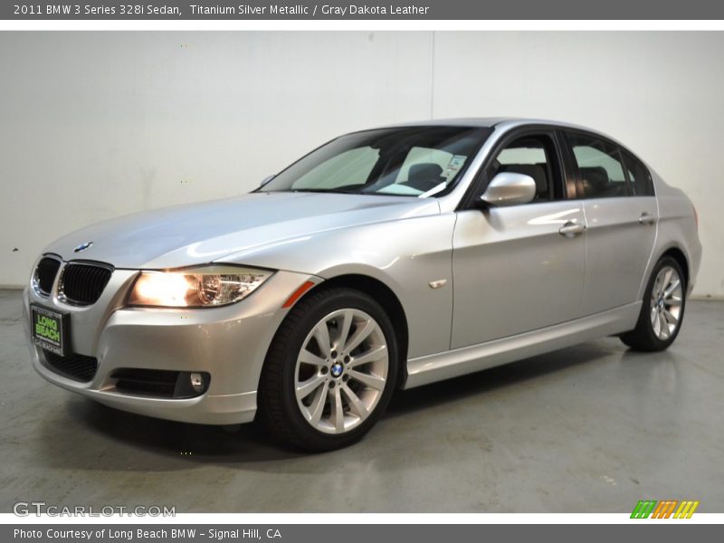 Titanium Silver Metallic / Gray Dakota Leather 2011 BMW 3 Series 328i Sedan