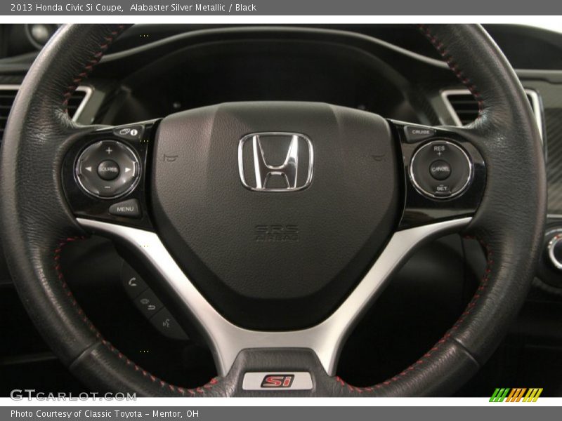 Alabaster Silver Metallic / Black 2013 Honda Civic Si Coupe