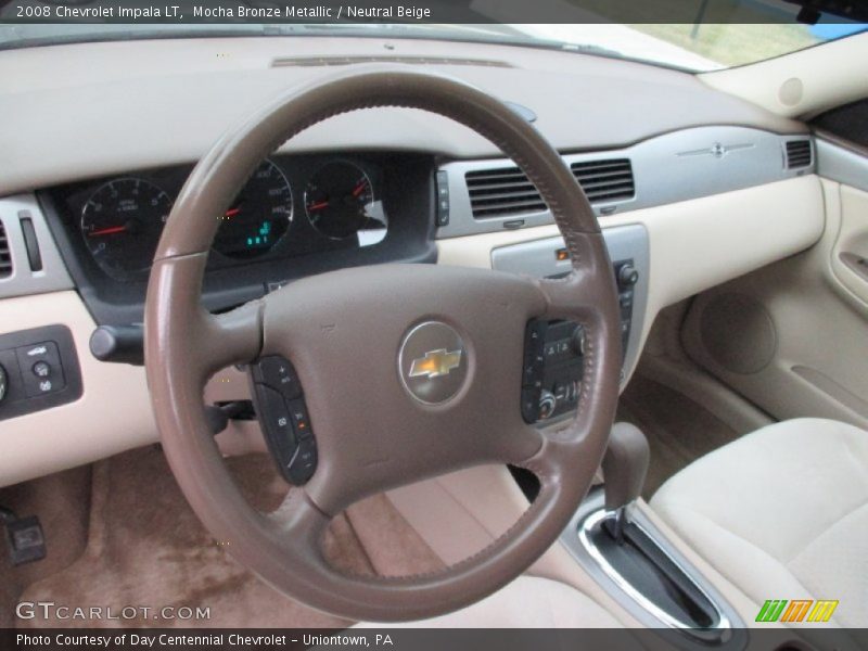 Mocha Bronze Metallic / Neutral Beige 2008 Chevrolet Impala LT