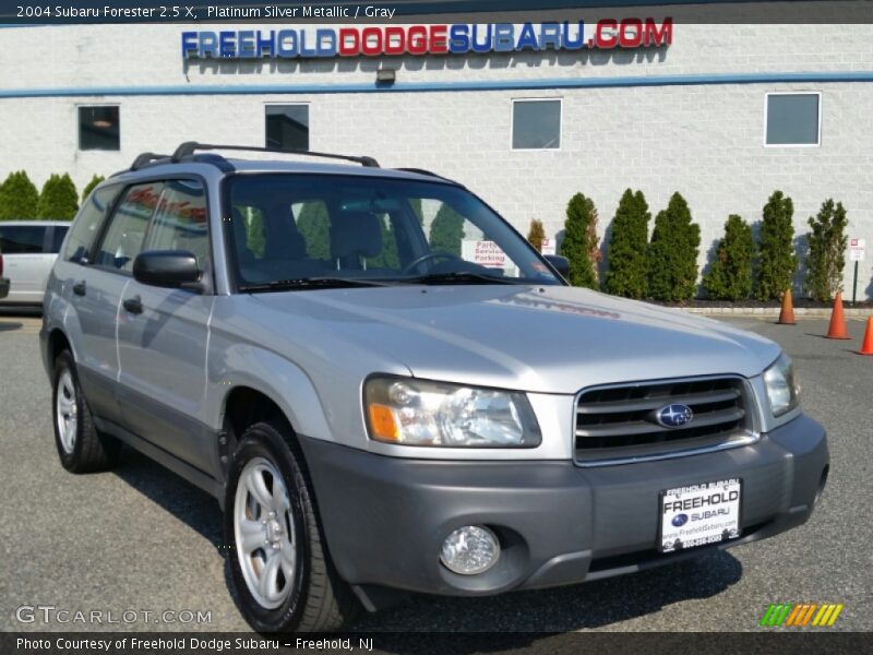 Platinum Silver Metallic / Gray 2004 Subaru Forester 2.5 X