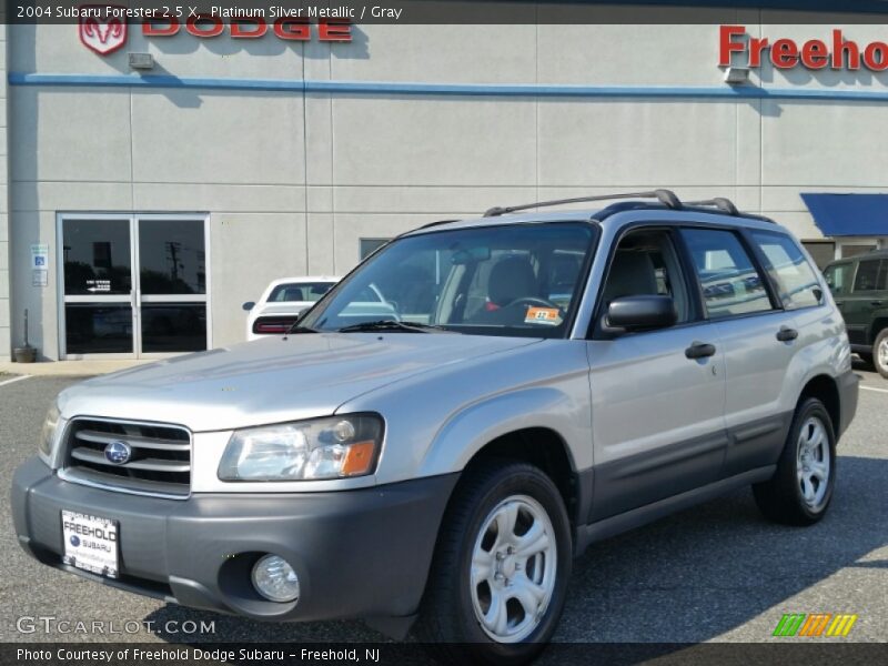 Platinum Silver Metallic / Gray 2004 Subaru Forester 2.5 X