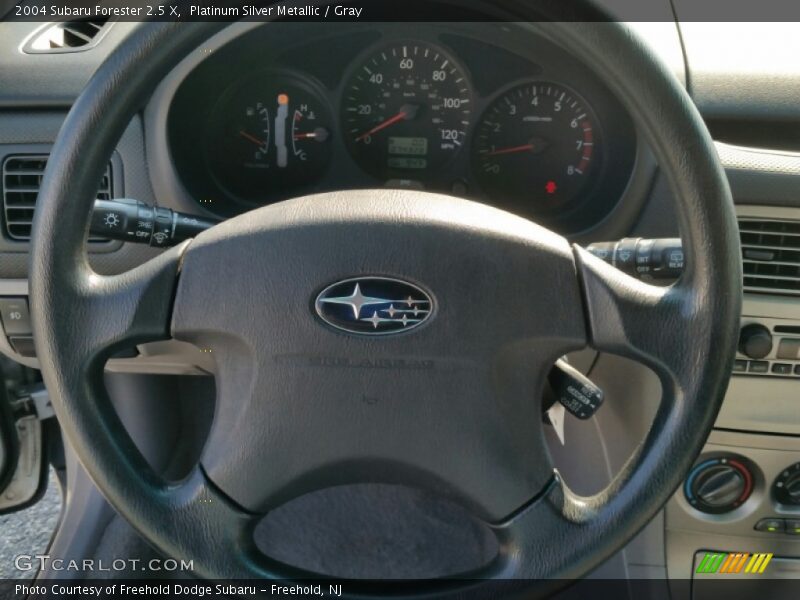 Platinum Silver Metallic / Gray 2004 Subaru Forester 2.5 X