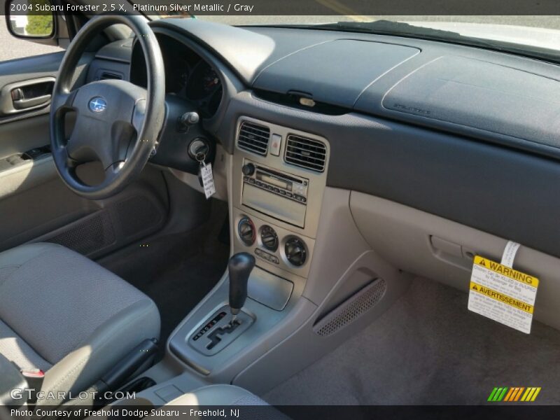 Platinum Silver Metallic / Gray 2004 Subaru Forester 2.5 X