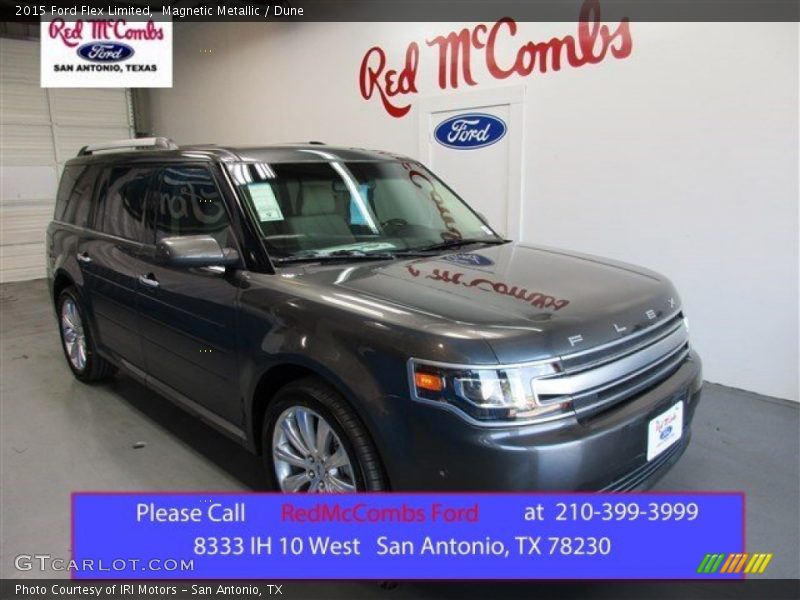 Magnetic Metallic / Dune 2015 Ford Flex Limited
