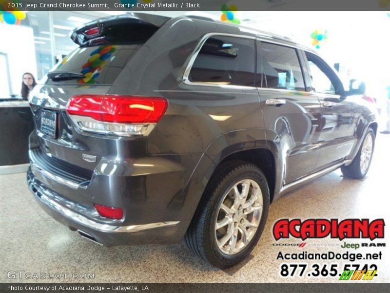 Granite Crystal Metallic / Black 2015 Jeep Grand Cherokee Summit