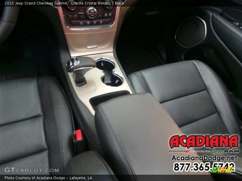 Granite Crystal Metallic / Black 2015 Jeep Grand Cherokee Summit