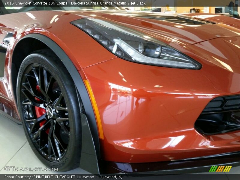 Daytona Sunrise Orange Metallic / Jet Black 2015 Chevrolet Corvette Z06 Coupe