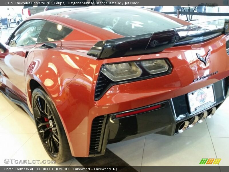 Daytona Sunrise Orange Metallic / Jet Black 2015 Chevrolet Corvette Z06 Coupe