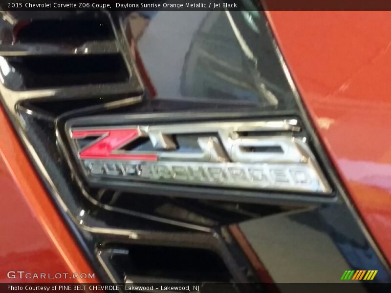 Daytona Sunrise Orange Metallic / Jet Black 2015 Chevrolet Corvette Z06 Coupe