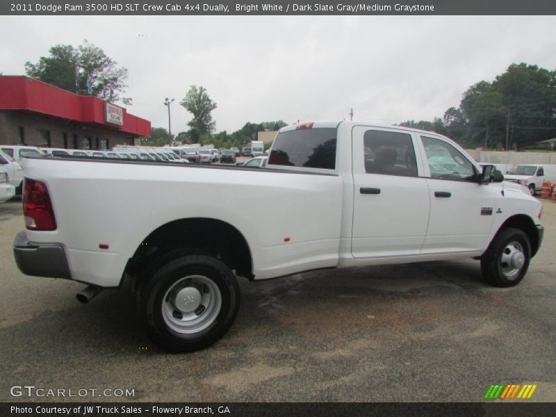 Bright White / Dark Slate Gray/Medium Graystone 2011 Dodge Ram 3500 HD SLT Crew Cab 4x4 Dually