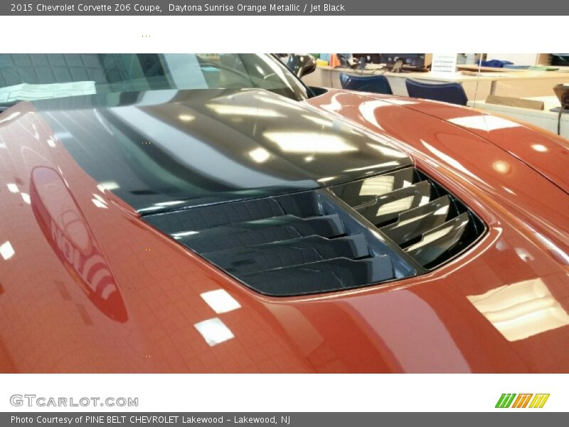 Daytona Sunrise Orange Metallic / Jet Black 2015 Chevrolet Corvette Z06 Coupe
