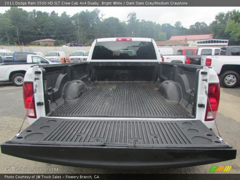 Bright White / Dark Slate Gray/Medium Graystone 2011 Dodge Ram 3500 HD SLT Crew Cab 4x4 Dually