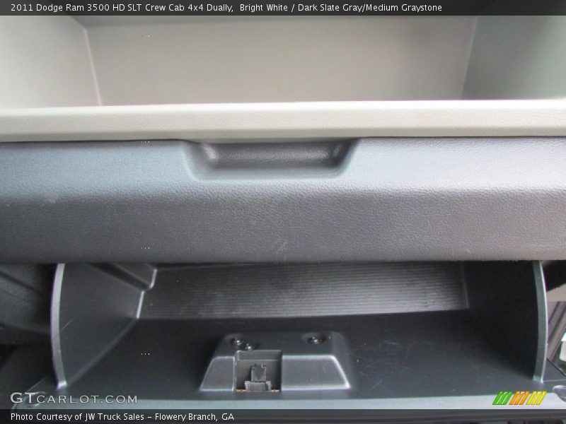 Bright White / Dark Slate Gray/Medium Graystone 2011 Dodge Ram 3500 HD SLT Crew Cab 4x4 Dually
