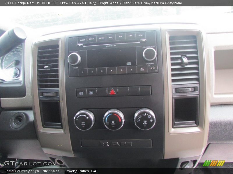 Bright White / Dark Slate Gray/Medium Graystone 2011 Dodge Ram 3500 HD SLT Crew Cab 4x4 Dually