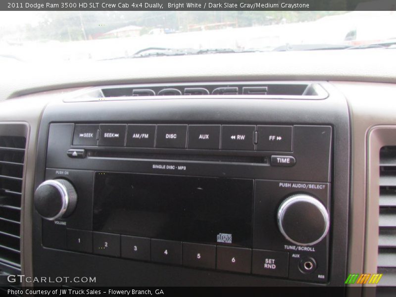 Bright White / Dark Slate Gray/Medium Graystone 2011 Dodge Ram 3500 HD SLT Crew Cab 4x4 Dually