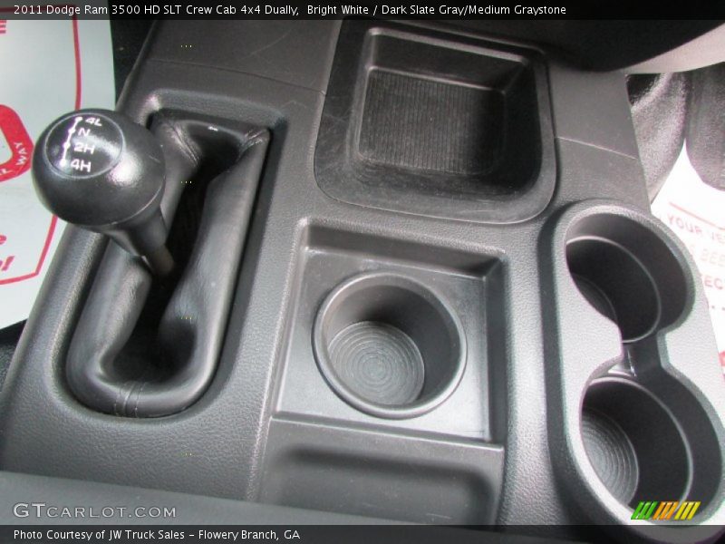 Bright White / Dark Slate Gray/Medium Graystone 2011 Dodge Ram 3500 HD SLT Crew Cab 4x4 Dually