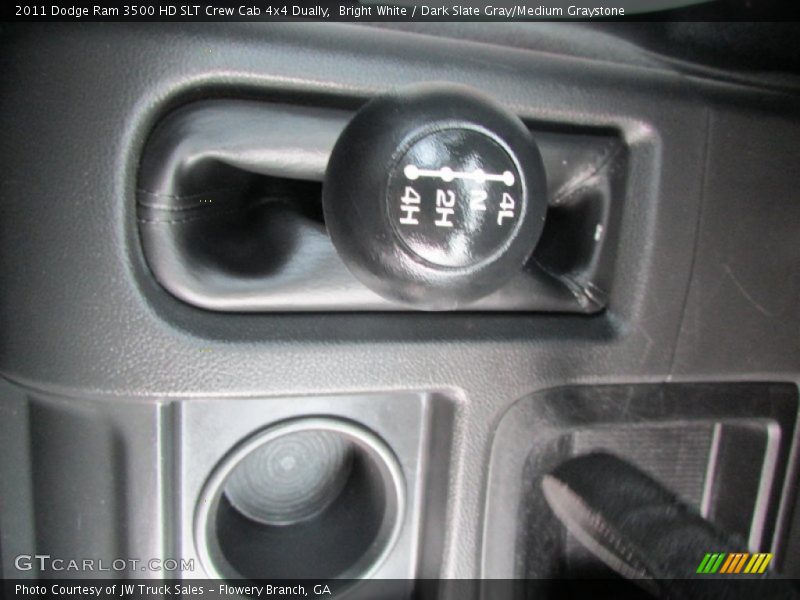 Bright White / Dark Slate Gray/Medium Graystone 2011 Dodge Ram 3500 HD SLT Crew Cab 4x4 Dually