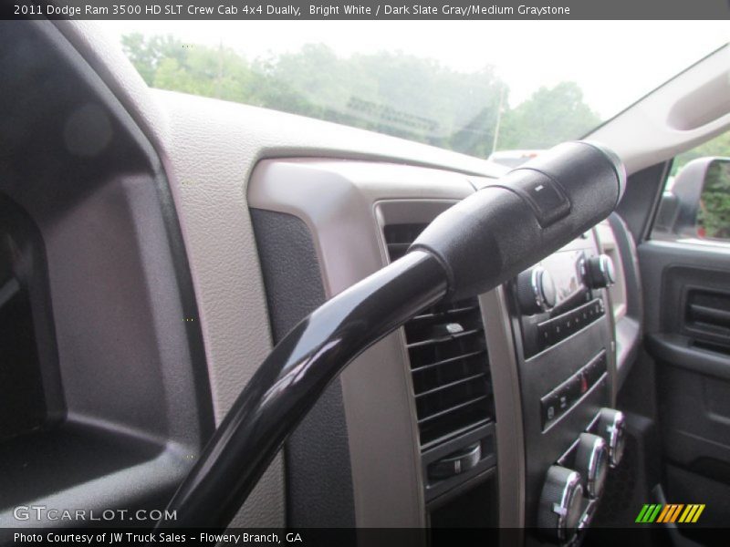 Bright White / Dark Slate Gray/Medium Graystone 2011 Dodge Ram 3500 HD SLT Crew Cab 4x4 Dually
