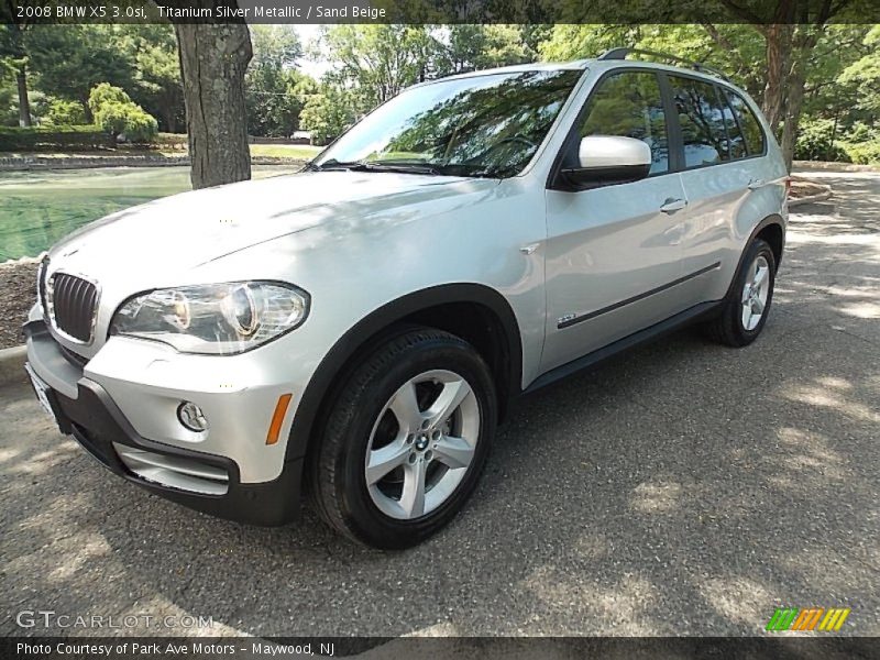 Titanium Silver Metallic / Sand Beige 2008 BMW X5 3.0si