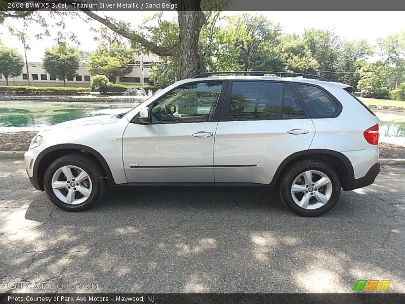 Titanium Silver Metallic / Sand Beige 2008 BMW X5 3.0si