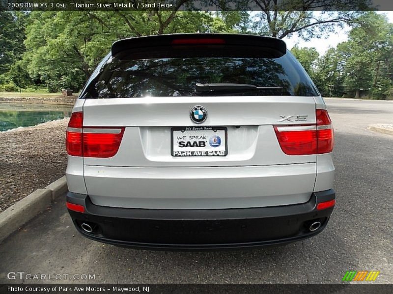 Titanium Silver Metallic / Sand Beige 2008 BMW X5 3.0si