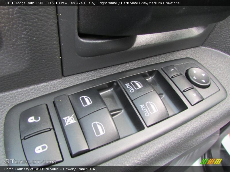 Bright White / Dark Slate Gray/Medium Graystone 2011 Dodge Ram 3500 HD SLT Crew Cab 4x4 Dually