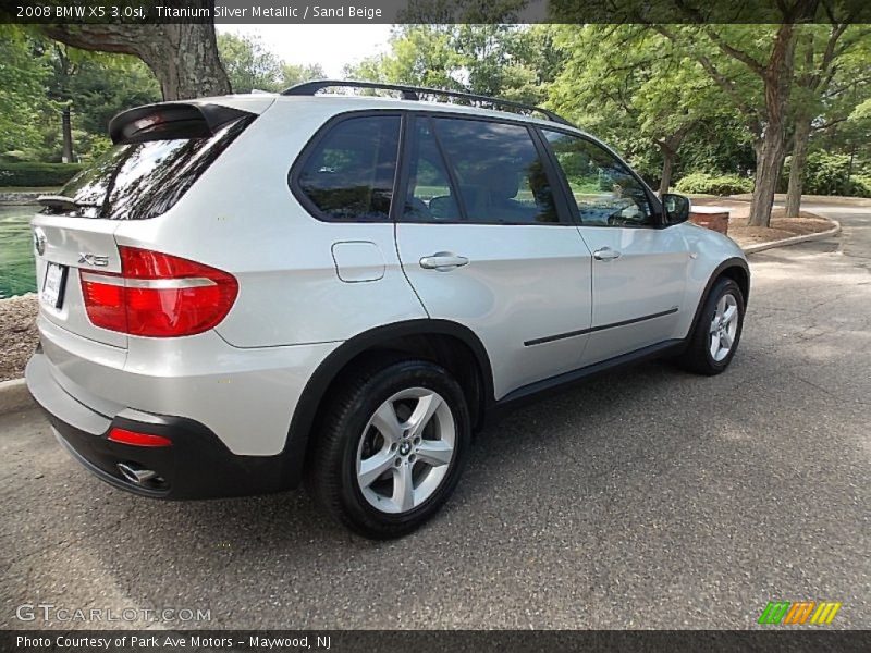 Titanium Silver Metallic / Sand Beige 2008 BMW X5 3.0si