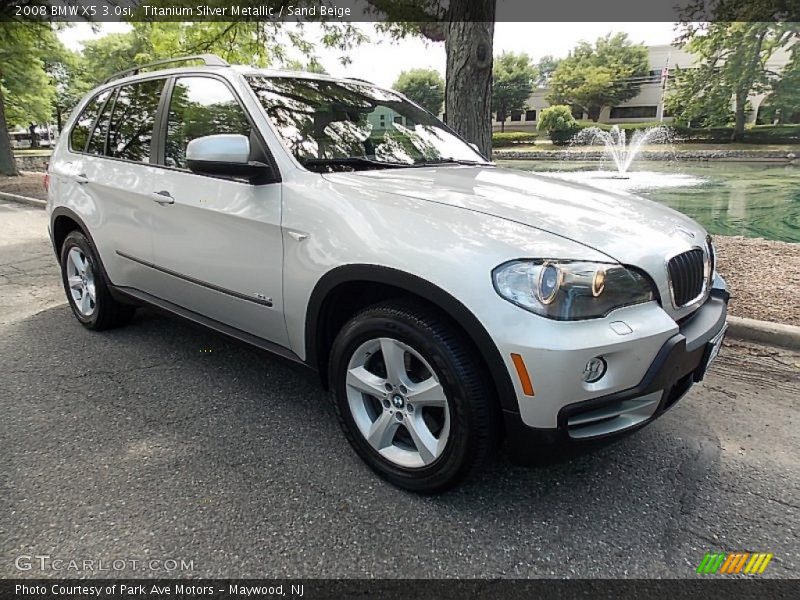 Titanium Silver Metallic / Sand Beige 2008 BMW X5 3.0si